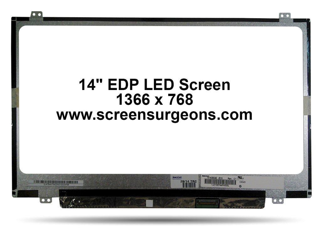 Fritagelse bundt ære 14.0" LED EDP Backlight Laptop LCD Panel – Screen Surgeons