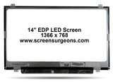 14.0" LED EDP Backlight Laptop LCD Panel - Screen Surgeons